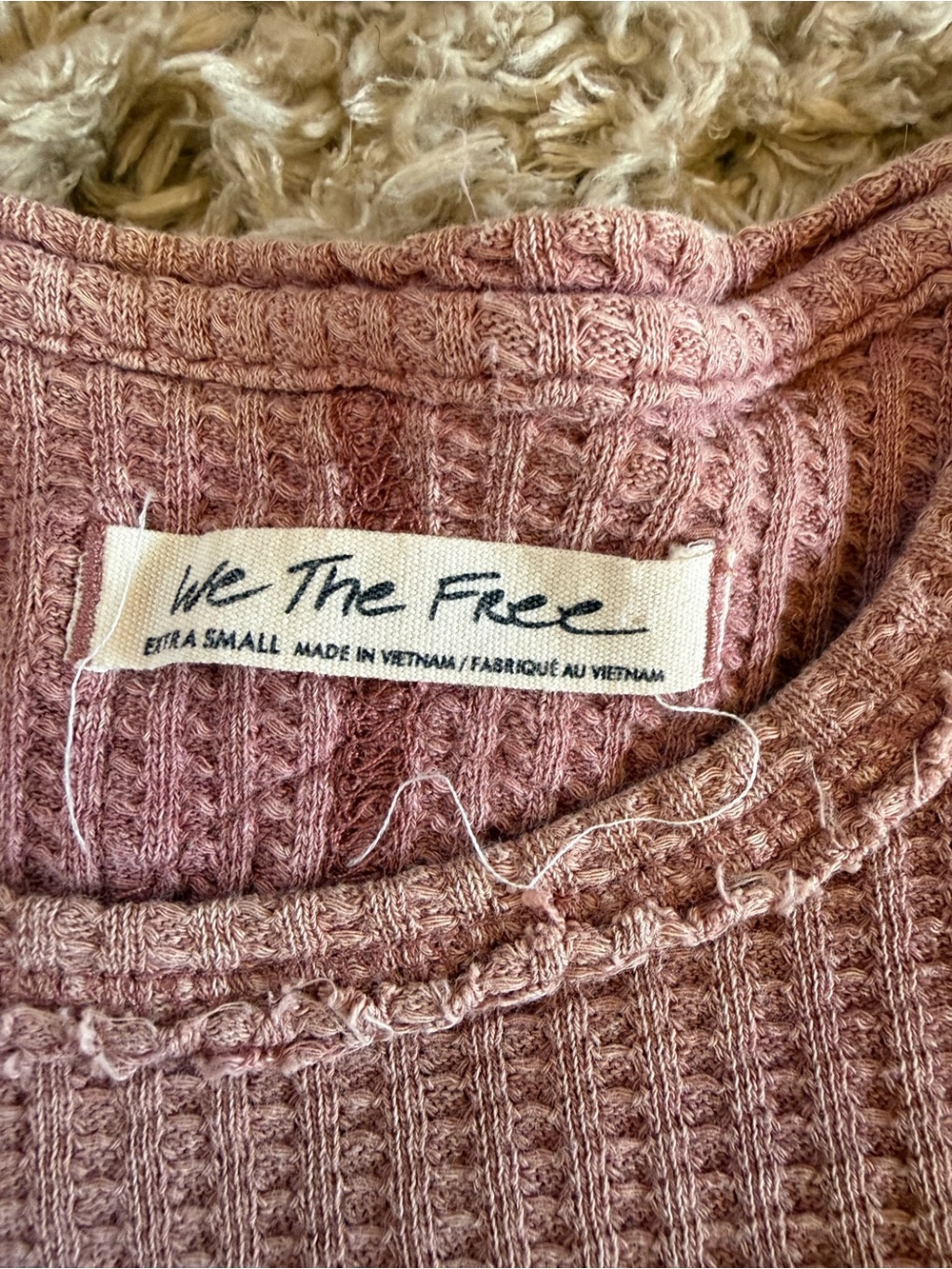 We The Free Ribbed Scoop-Neck Sweater in Dusty Rose - Picture 4 of 4